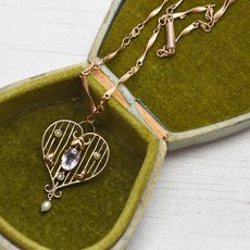 画像5: 9ct.アメシスト パールペンダント (5)