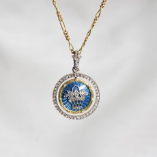 画像1: G(Pt).エナメル　ダイヤモンドペンダント (1)