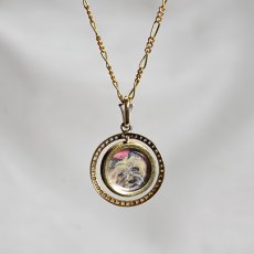 画像2: G(Pt).エナメル　ダイヤモンドペンダント (2)