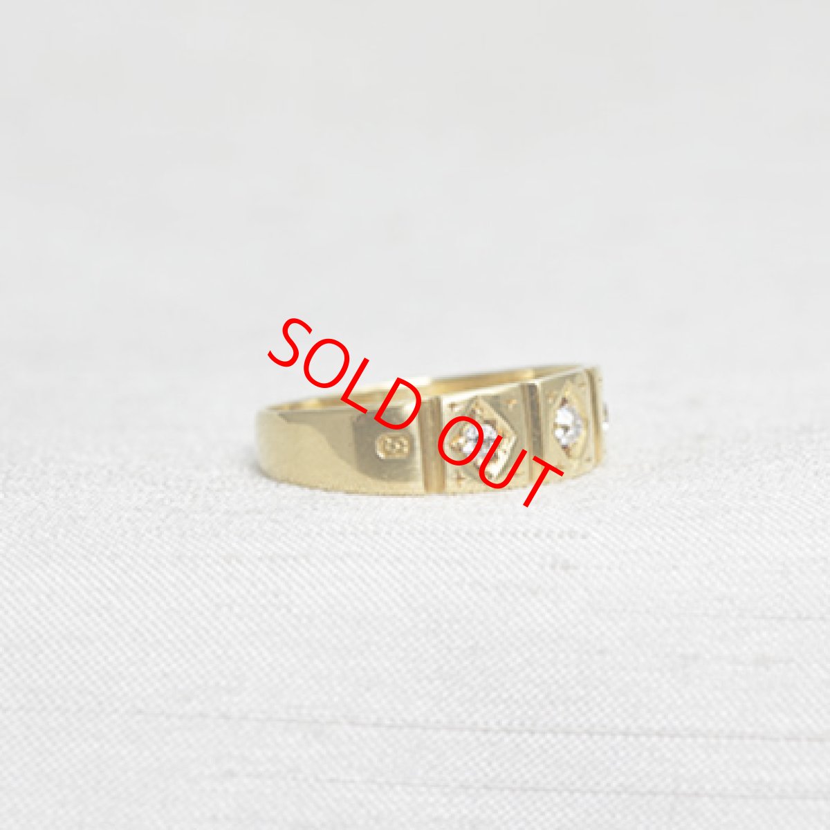 画像2: Sold 18ct,ダイヤモンドリング (2)