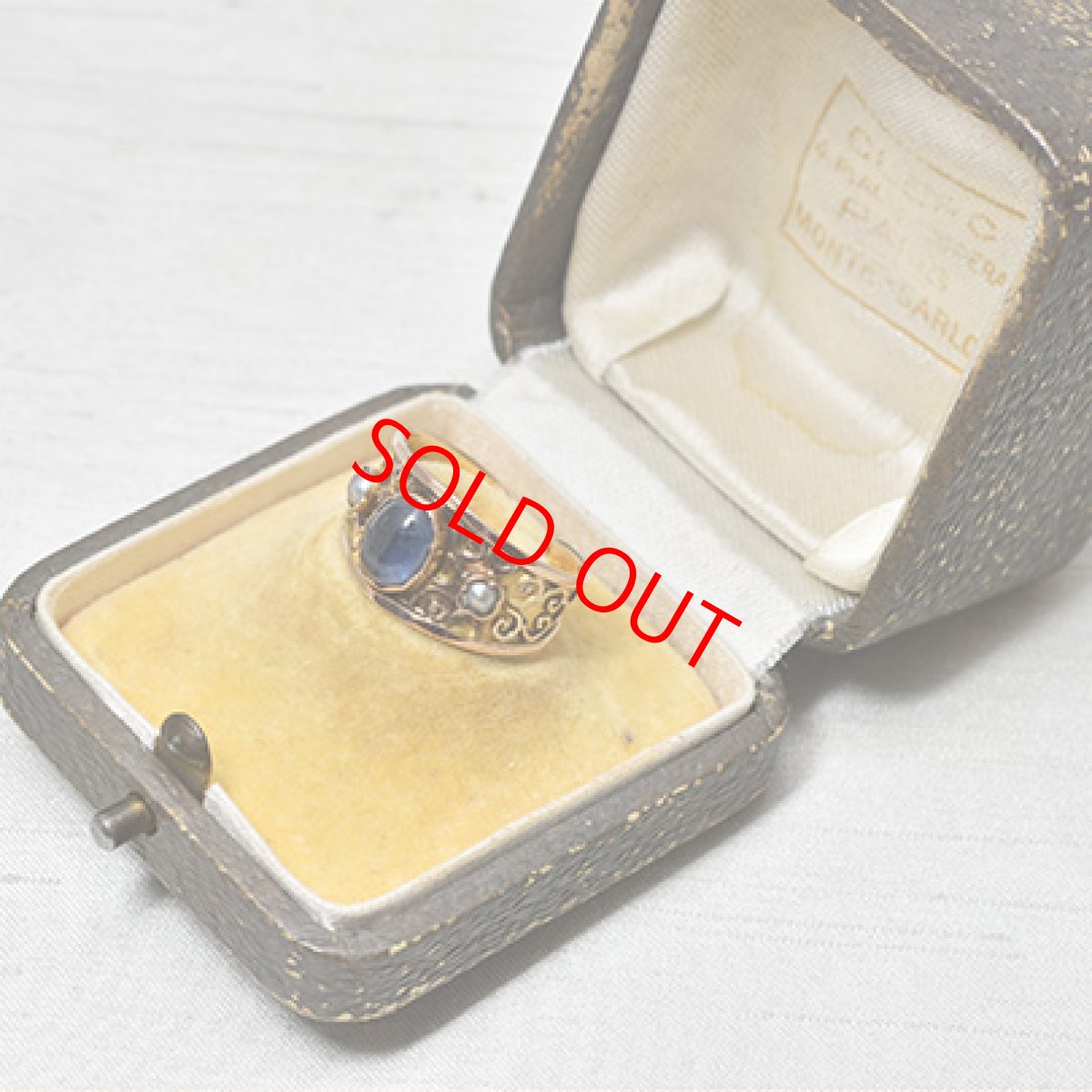 画像7: Sold 18ct,サファイア・パールリング (7)