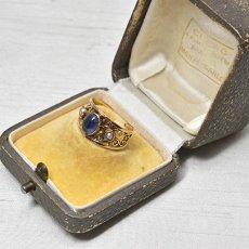 画像7: 18ct,サファイア・パールリング (7)