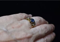 画像8: 18ct,サファイア・パールリング (8)