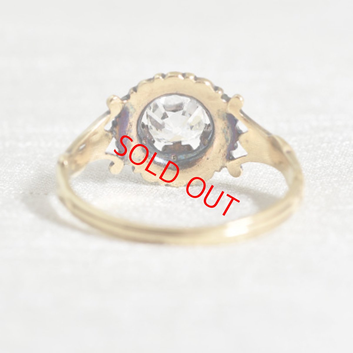 画像4: Sold ゴールド・シルバー・エナメル・ダイヤモンドリング　 (4)