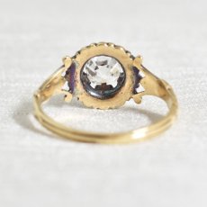 画像4: Sold ゴールド・シルバー・エナメル・ダイヤモンドリング　 (4)