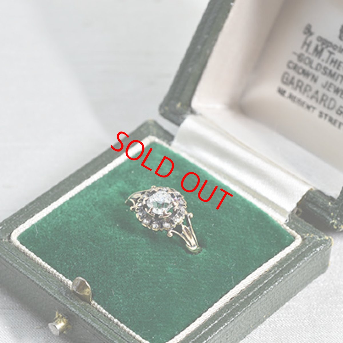 画像8: Sold ゴールド・シルバー・エナメル・ダイヤモンドリング　 (8)