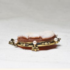 画像3: 14ct,ストーンカメオブローチ・ペンダント (3)