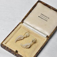 画像6: Sold ゴールド,シードパールイヤリング (6)
