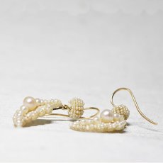 画像3: Sold ゴールド,シードパールイヤリング (3)