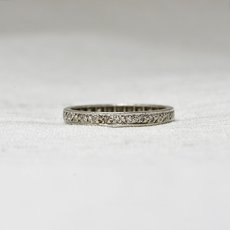 画像1: Sold　(wg)ダイヤモンドエタニティリング　 (1)