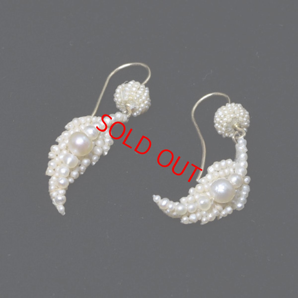 画像5: Sold ゴールド,シードパールイヤリング (5)