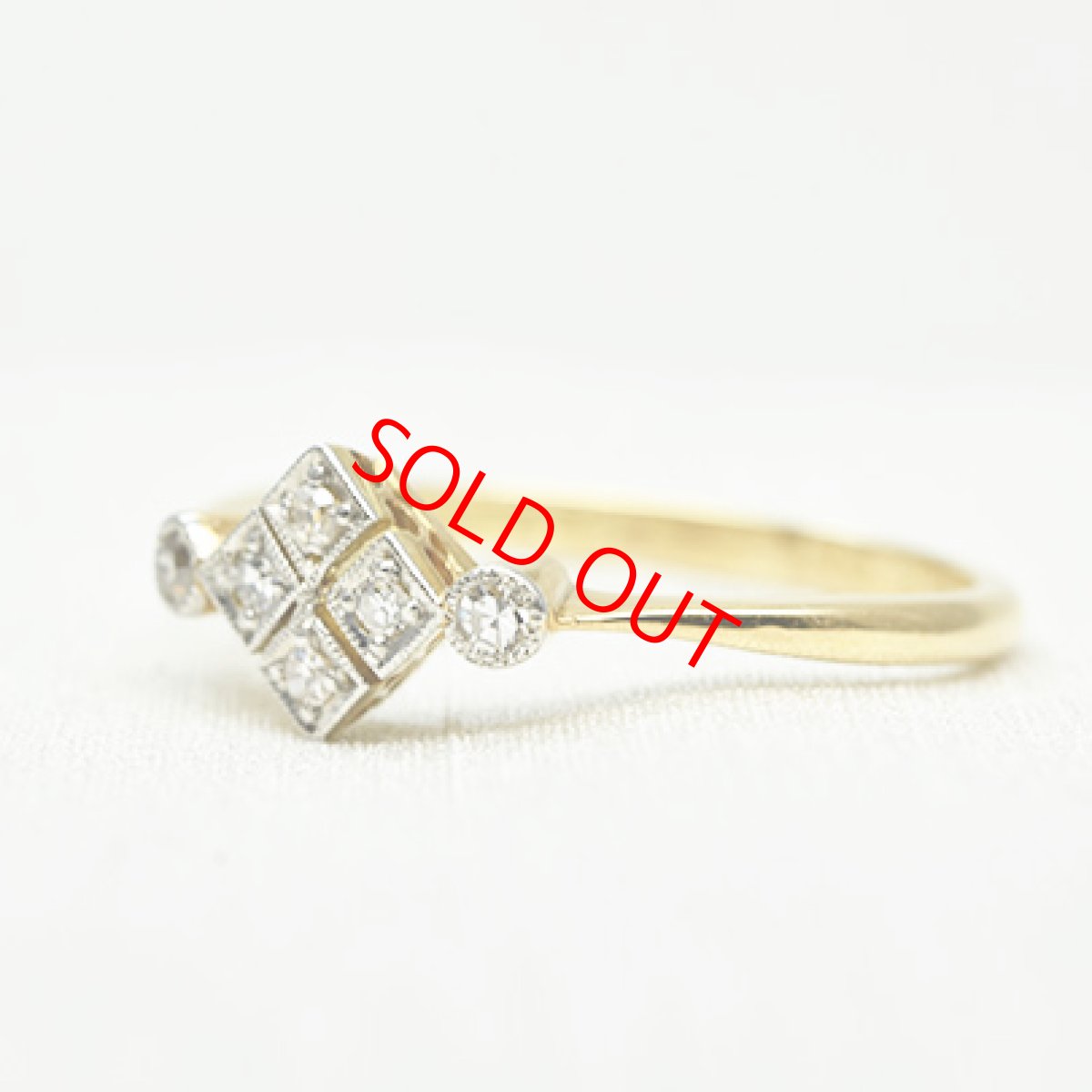 画像2: Sold G,Pt, ダイヤモンドリング (2)