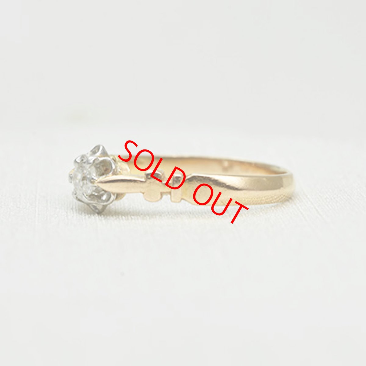 画像2: Sold 18ct,ダイヤモンドリング (2)