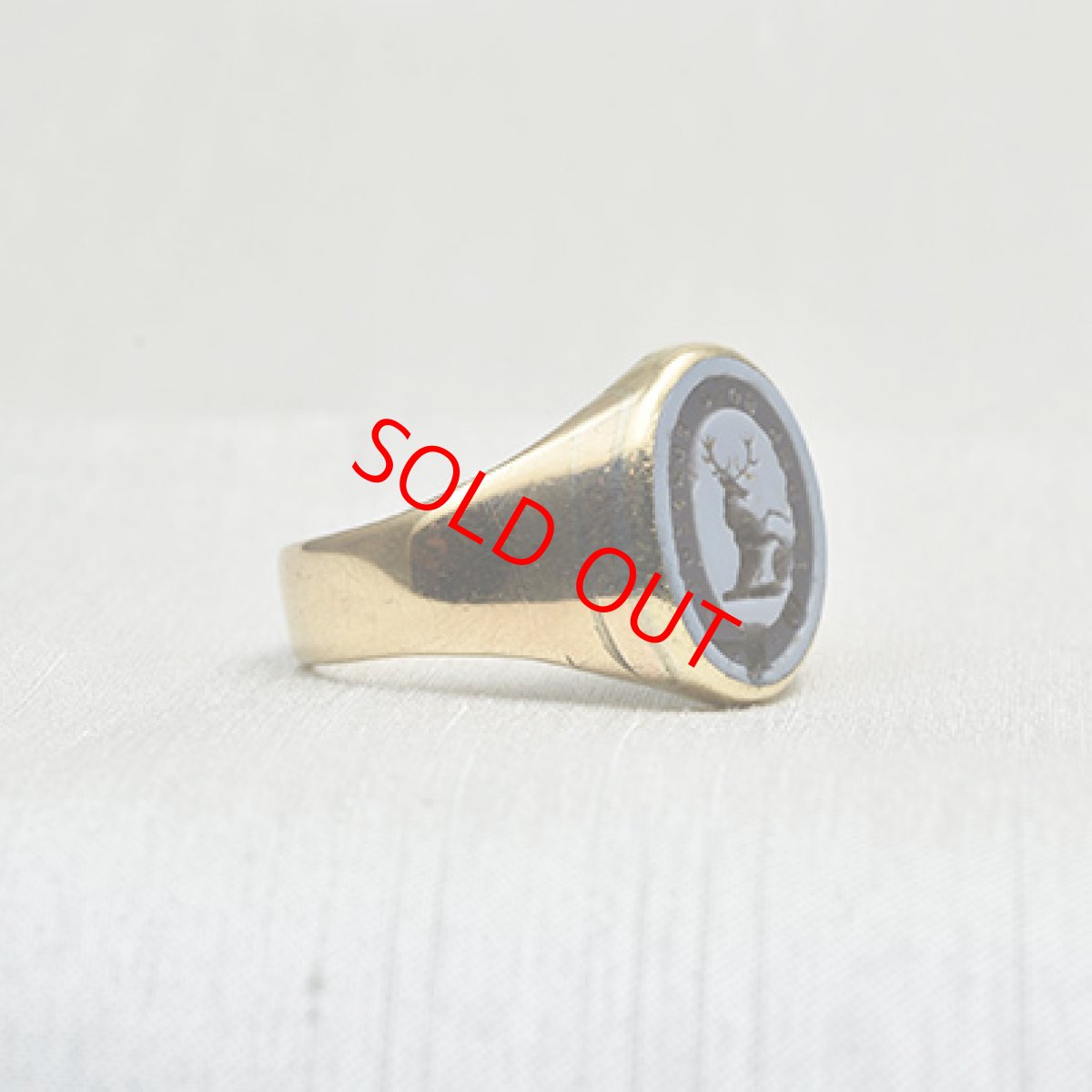 画像4: Sold 9ct.アゲードインタリオリング (4)