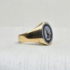 画像4: Sold 9ct.アゲードインタリオリング (4)
