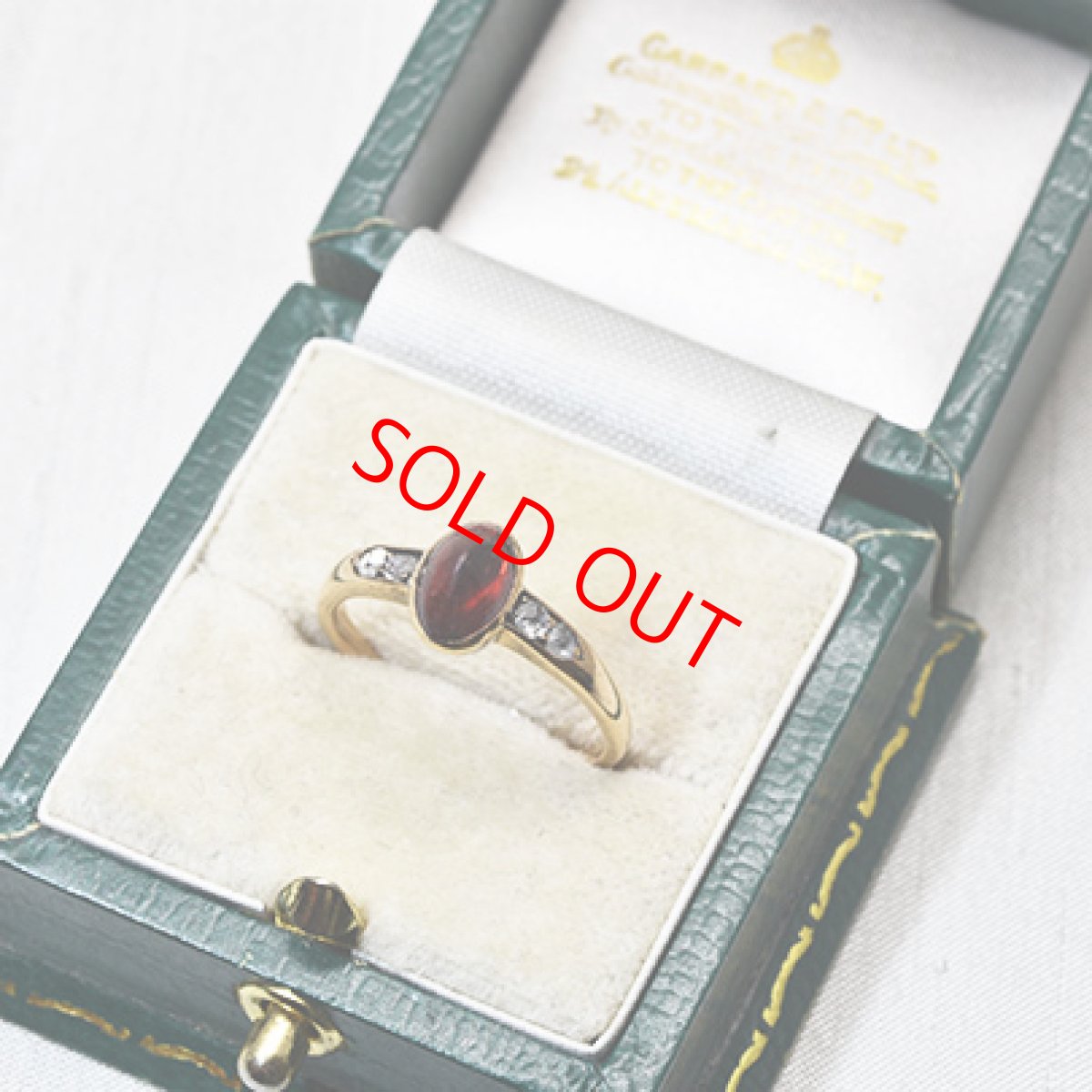 画像6: Sold 14ct.ガーネットダイヤモンドリング (6)