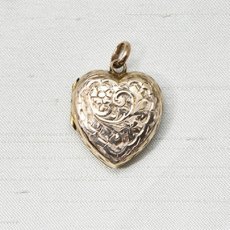 画像2: Sold ゴールド・メタル・ロケットペンダント (2)