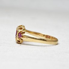 画像3: 18ct,ルビー・ダイヤモンドリング (3)
