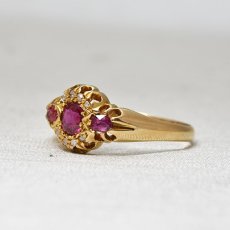 画像2: 18ct,ルビー・ダイヤモンドリング (2)
