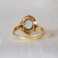 画像4: sold 18ct.アクアマリン・ダイヤモンドリング (4)