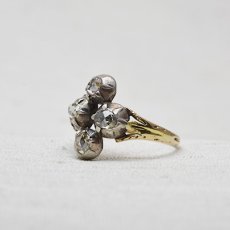 画像2: 18ct. sv.ダイヤモンドリング (2)