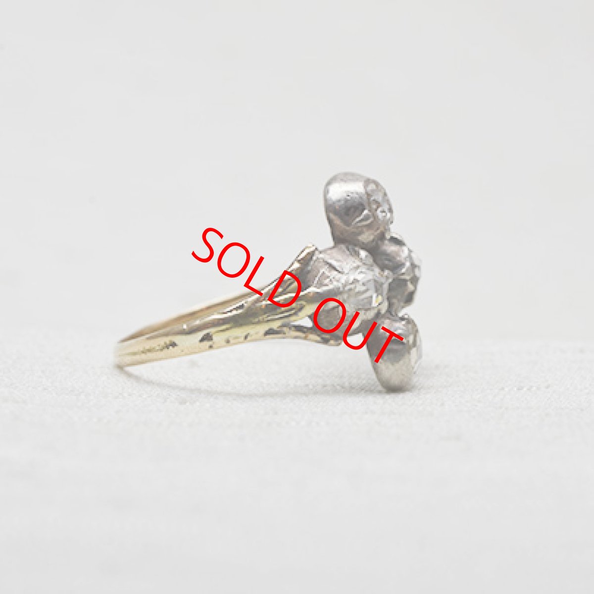 画像4: 18ct. sv.ダイヤモンドリング (4)