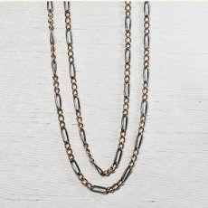 画像1: シルバー・メタル・ニエロネックレス (1)