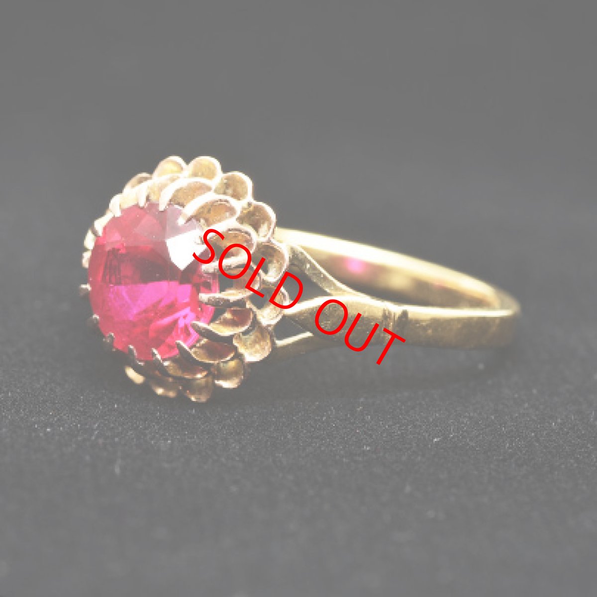 画像4: 18ct.ペーストガラスリング (4)