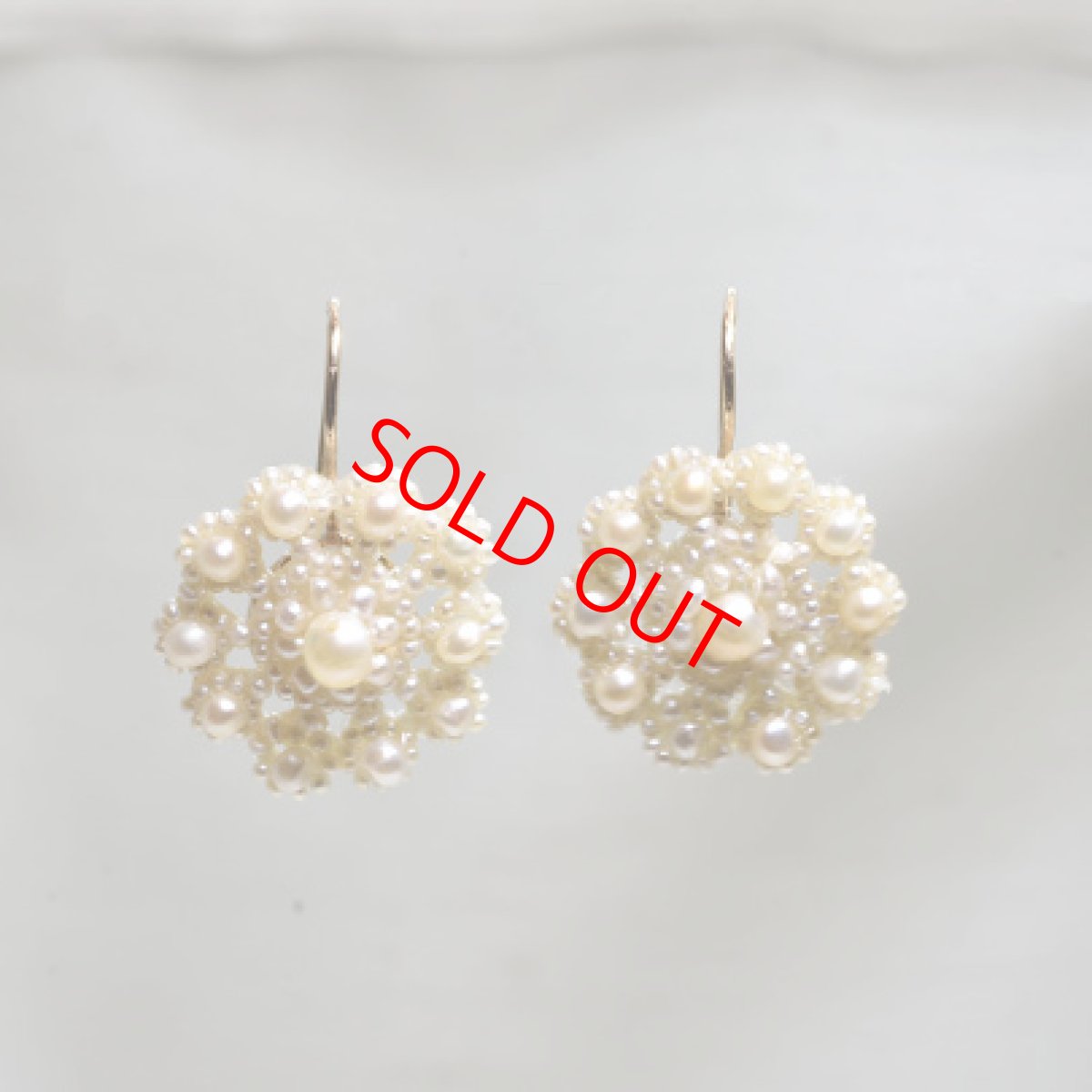 画像1: Sold G.パールイヤリング (1)