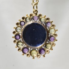 画像3: 19ct,アメシスト・レモンクォーツ・ターコイズペンダント (3)