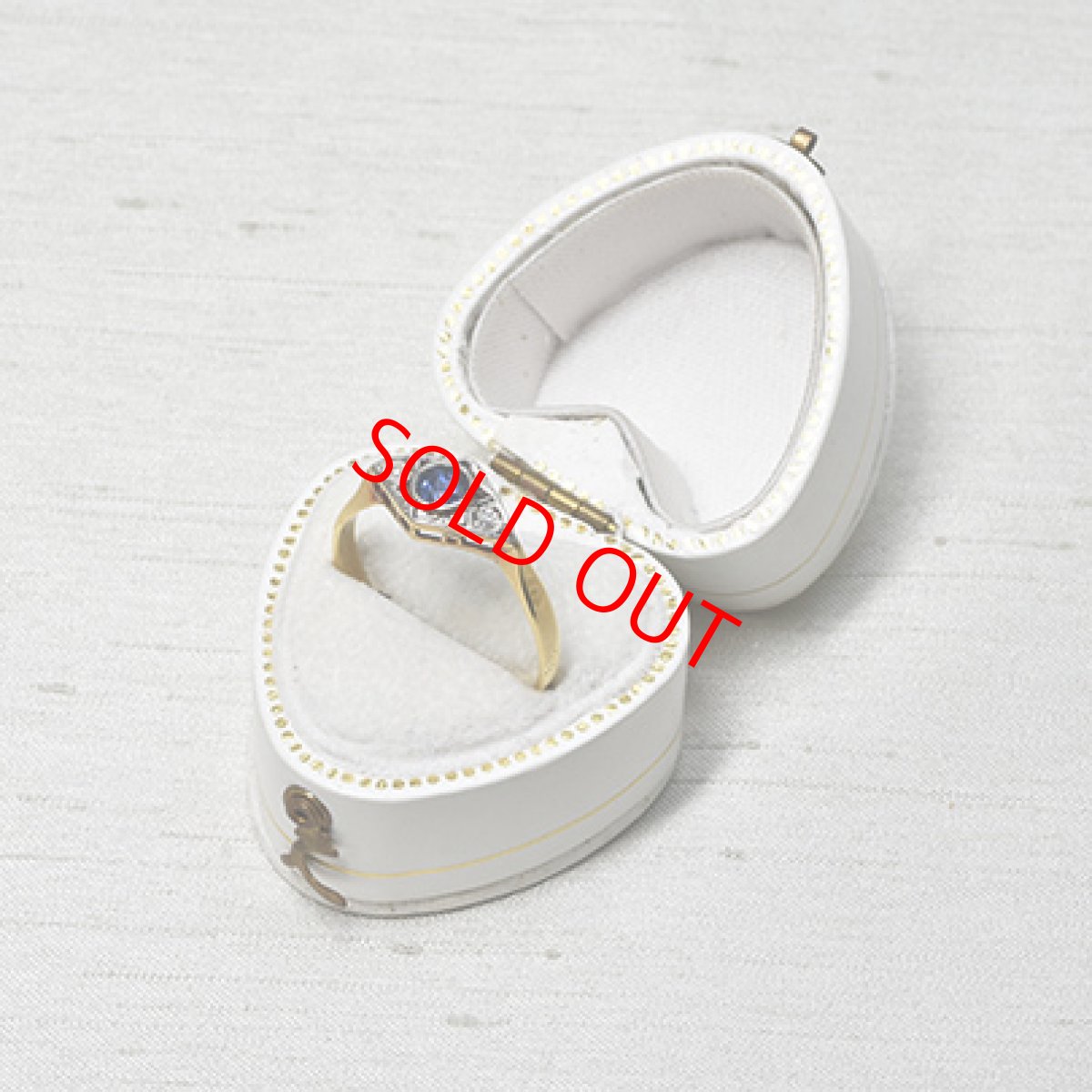 画像8: Sold 18ct,pt・サファイア・ダイヤモンドリング (8)