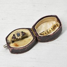 画像8: ゴールド・パール・ガーネットリング (8)