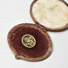 画像5: 15ct,ペリドット・パールブローチ (5)