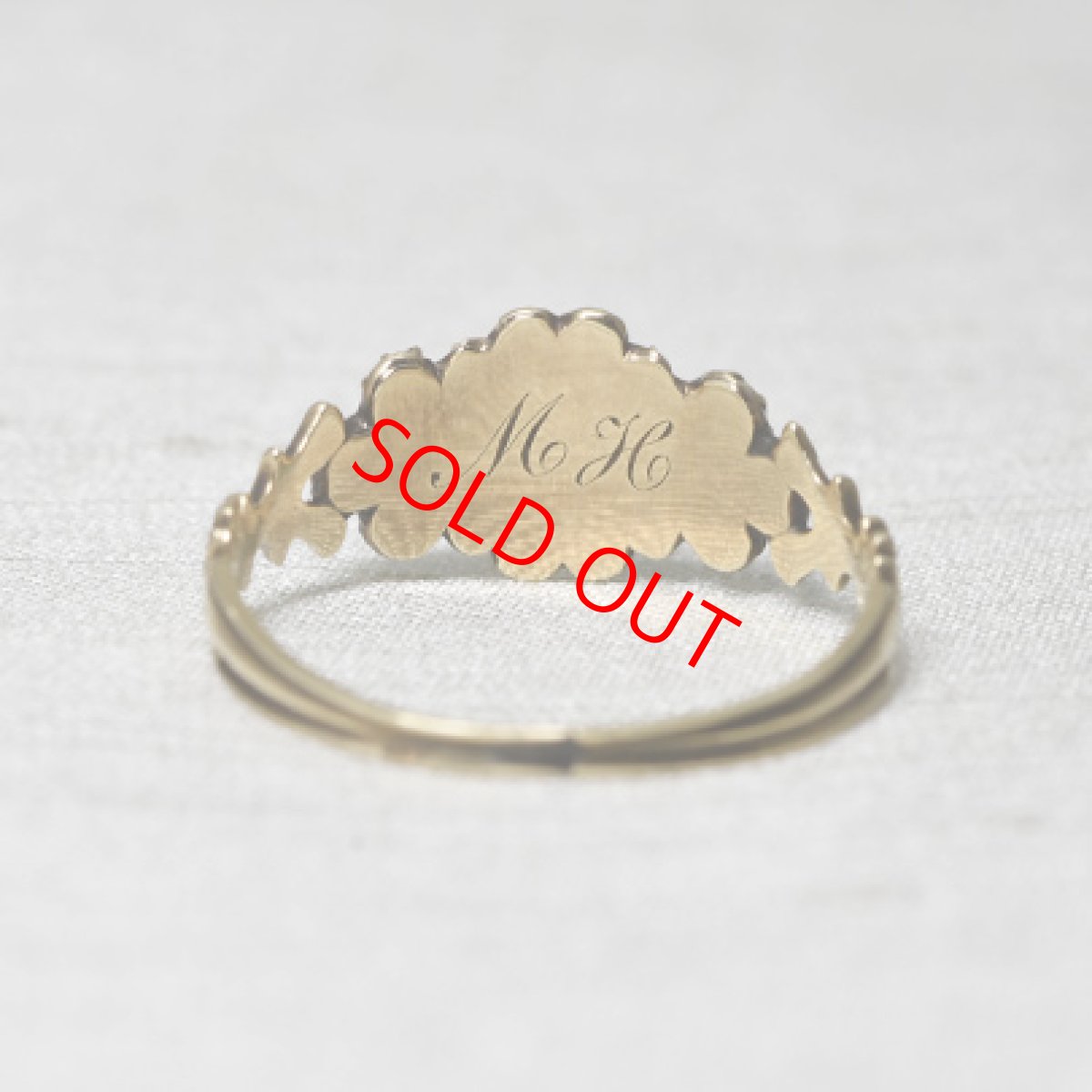 画像4: ゴールド・パール・ガーネットリング (4)