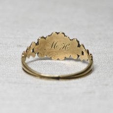 画像4: ゴールド・パール・ガーネットリング (4)