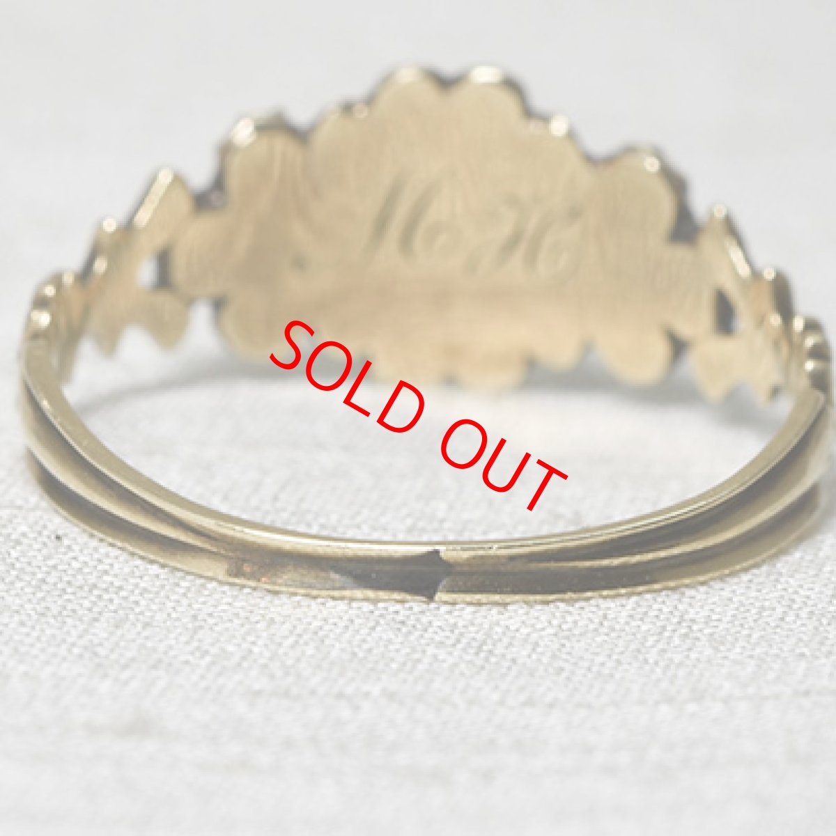 画像6: ゴールド・パール・ガーネットリング (6)