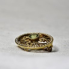 画像3: 15ct,ペリドット・パールブローチ (3)