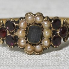 画像5: ゴールド・パール・ガーネットリング (5)