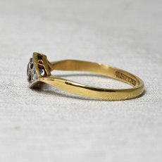 画像3: Sold 18ct,pt・サファイア・ダイヤモンドリング (3)
