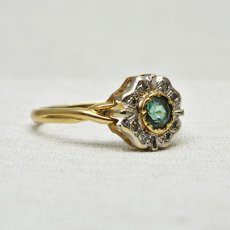 画像4: Sold 18ct.トルマリン ダイヤモンドリング (4)