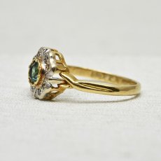 画像2: Sold 18ct.トルマリン ダイヤモンドリング (2)