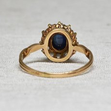 画像4: Sold 14ct.サファイア・ダイヤモンドリング (4)