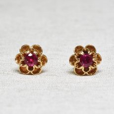 画像1: Sold 17ct,ルビーイヤリング (1)