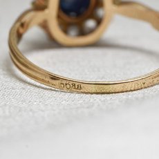 画像8: Sold 14ct.サファイア・ダイヤモンドリング (8)