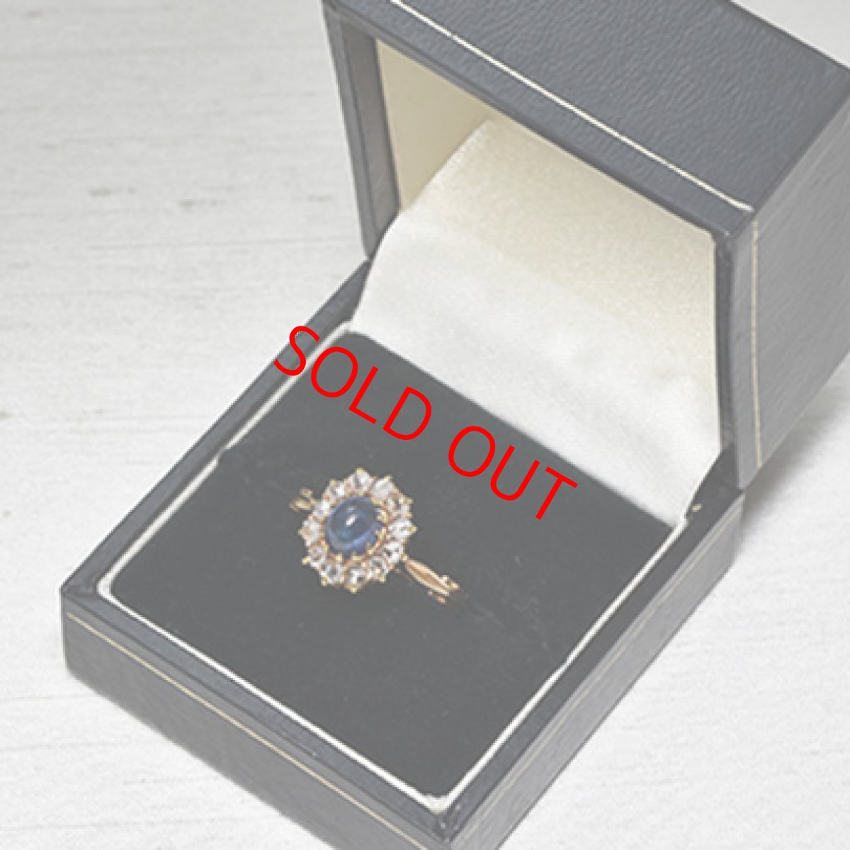 画像10: Sold 14ct.サファイア・ダイヤモンドリング (10)