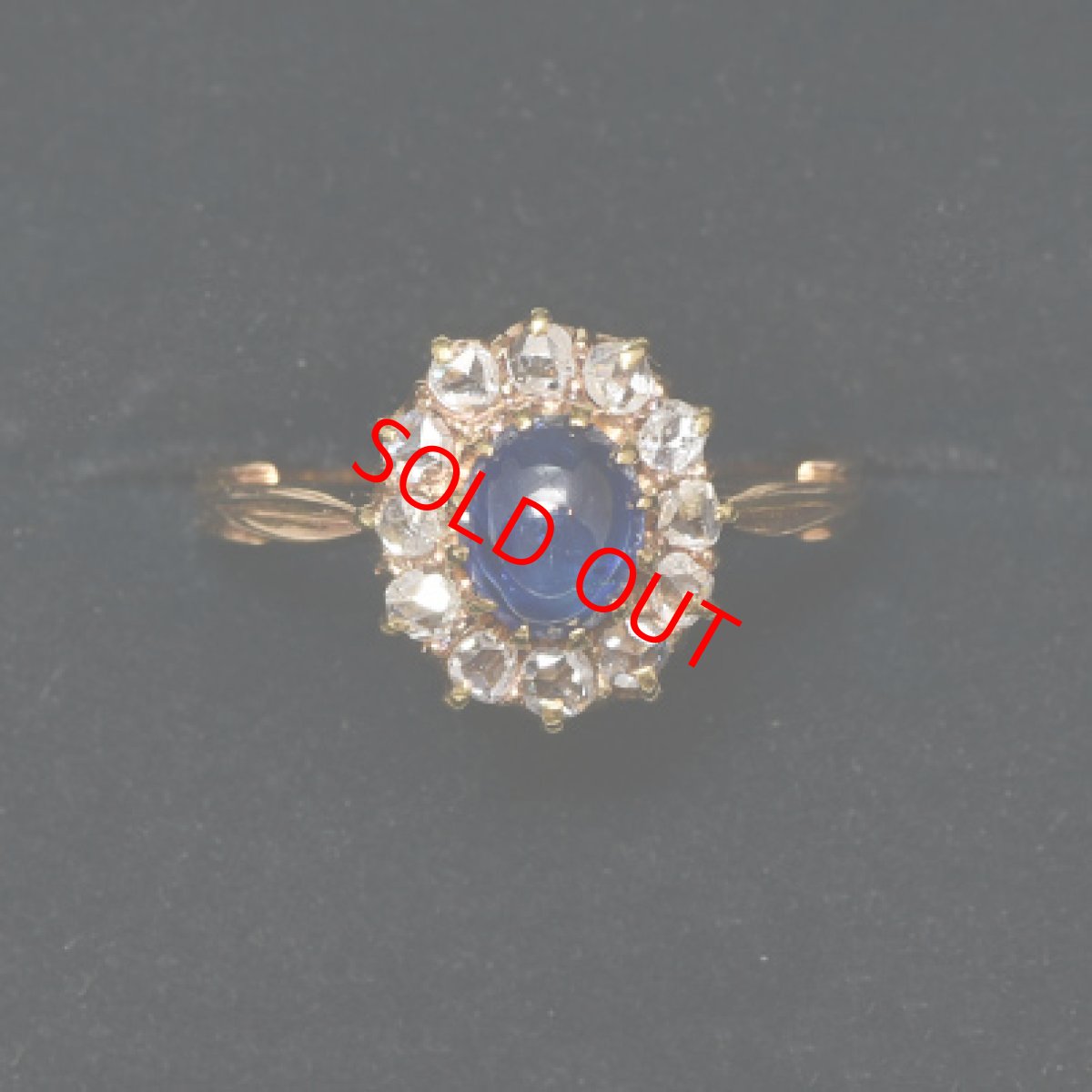 画像9: Sold 14ct.サファイア・ダイヤモンドリング (9)