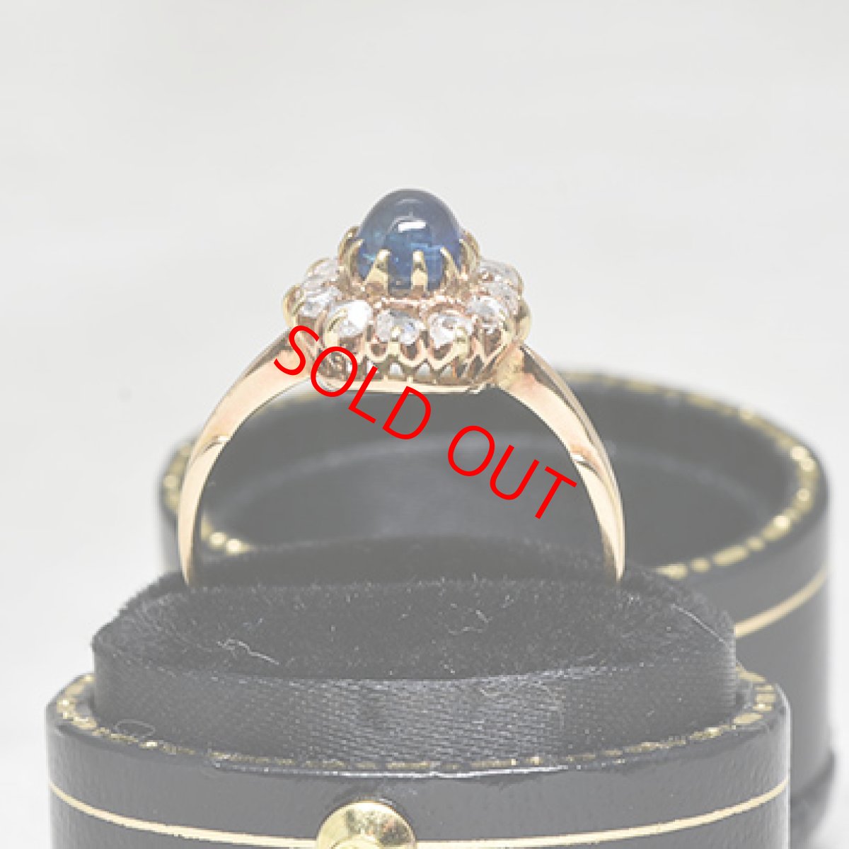 画像6: Sold 14ct.サファイア・ダイヤモンドリング (6)