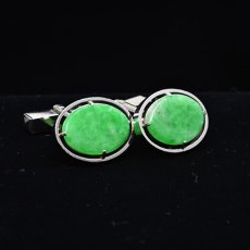 画像4: Sold Pt.翡翠カフリンクス (4)