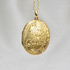 画像1: Sold 14ct.メタルロケットペンダント (1)