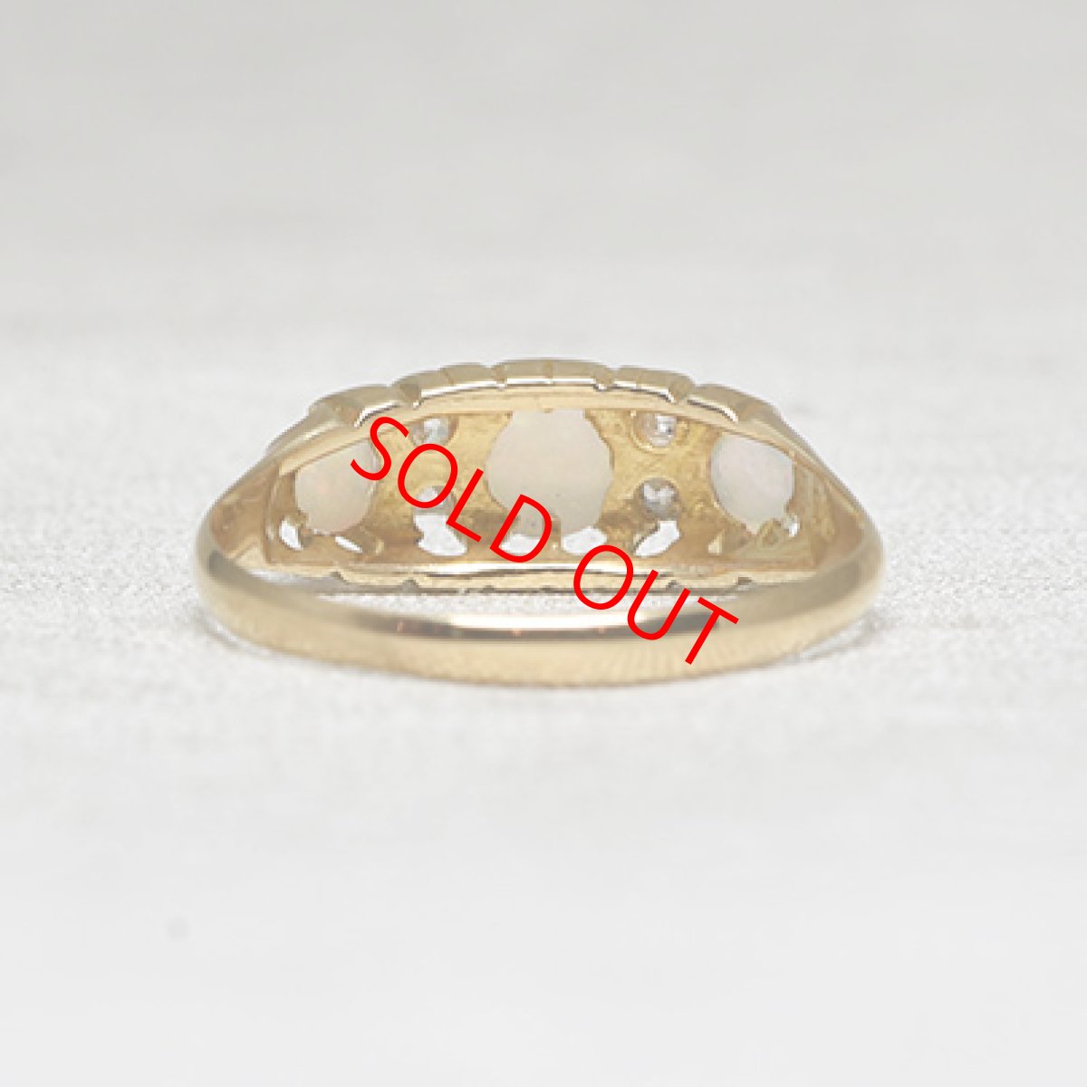 画像4: 18ct,オパール・ダイヤモンドリング Sold (4)